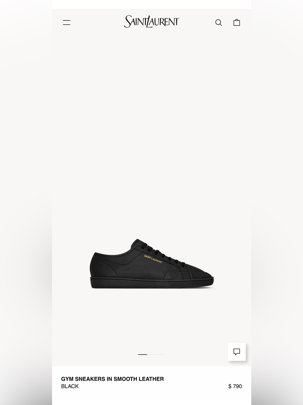 Saint Laurent Men's logo sneakers
